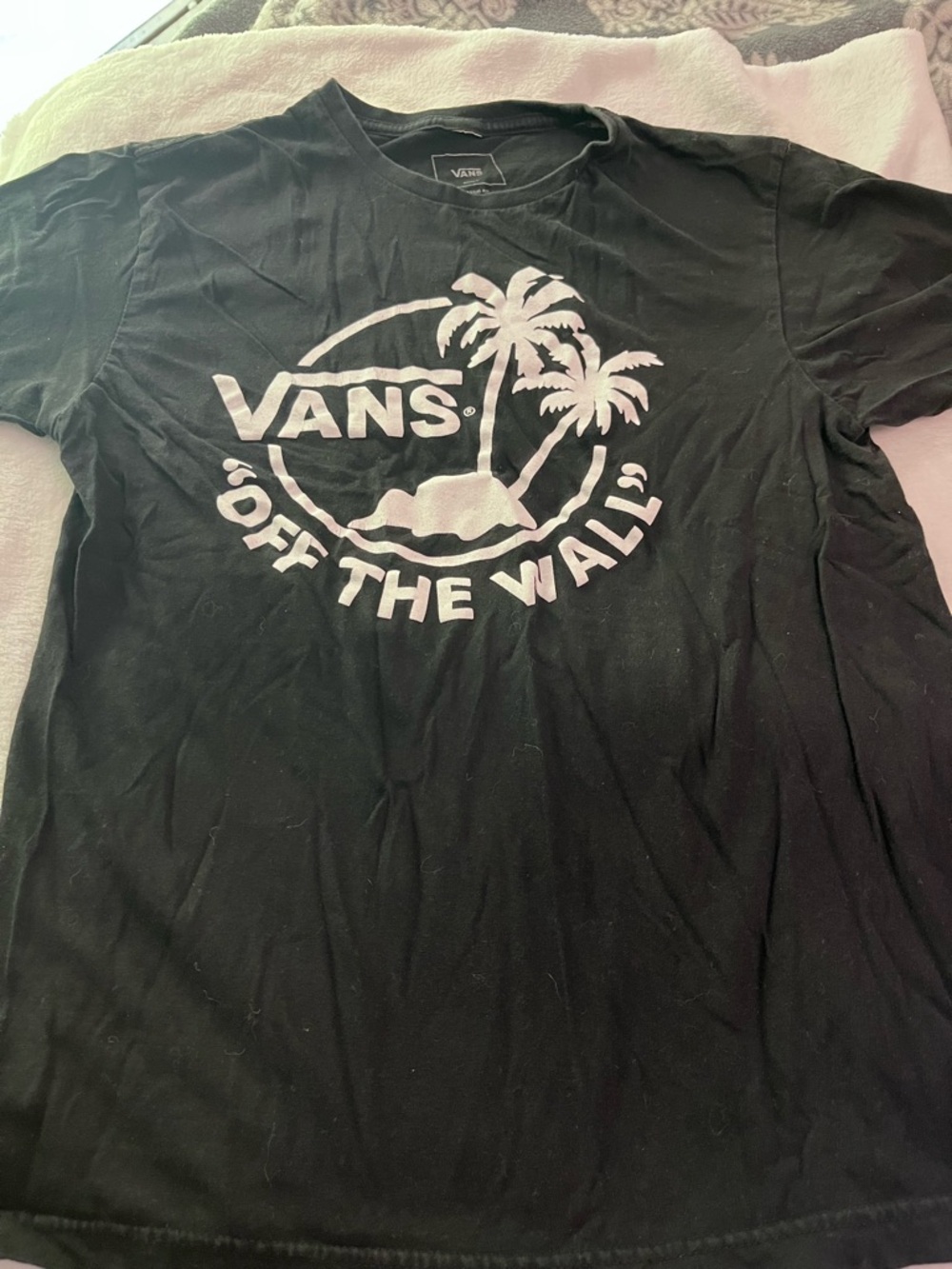Vans Black Logo Interior Print Tee